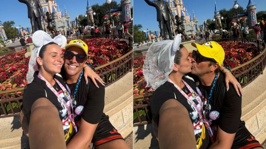 La luna de miel de Matías Alé y Martina Vignolo en Disney: todas las fotos