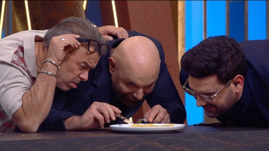 La divertida reacción del jurado ante el raviolón que cocinó Miguel Ángel Rodríguez