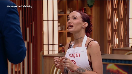 La Joaqui explicó su teoría tras llevarse el delantal gris en la noche navideña de Masterchef Celebrity