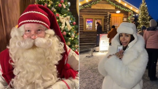 El viaje soñado de María Becerra: así fue su encuentro con el "verdadero" Papá Noel en Finlandia