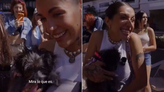 Video | La reacción de J Rei cuando María Becerra le contó que adoptó un perro en Miami