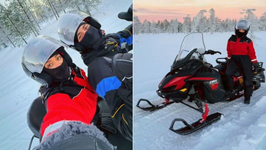Video | María Becerra y J Rei recorrieron Finlandia en moto de nieve: "No lo podíamos creer"