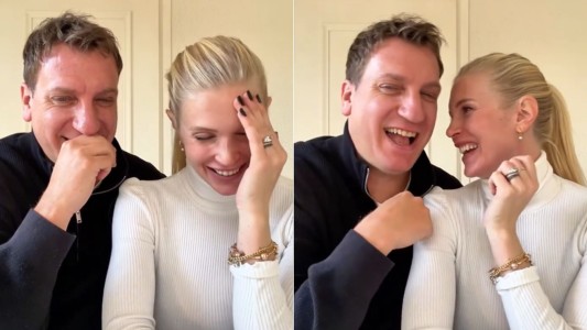 Maxi López y Daniela Christiansson protagonizaron un divertido momento romántico