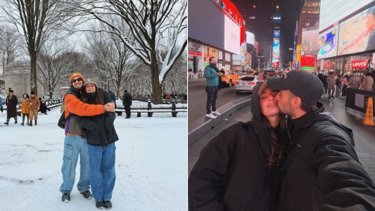 Así despiden Nico Occhiato y Flor Jazmín Peña el 2025 en Nueva York