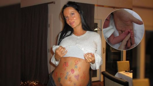 La primera foto de Oriana Sabatini con su hija Gia en brazos