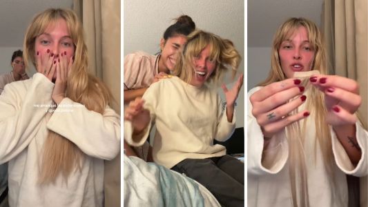 "Estoy a nada de raparme": la Reini se animó a un rotundo y casero cambio de look