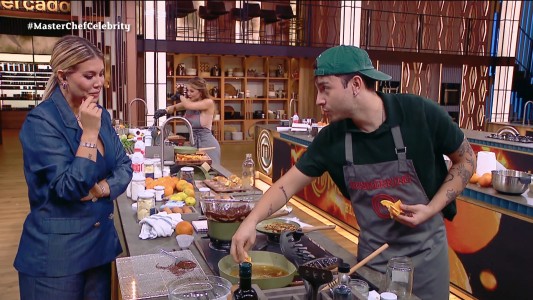 Wanda Nara incomodó a Rusherking con preguntas sobre la China Suárez en Masterchef Celebrity