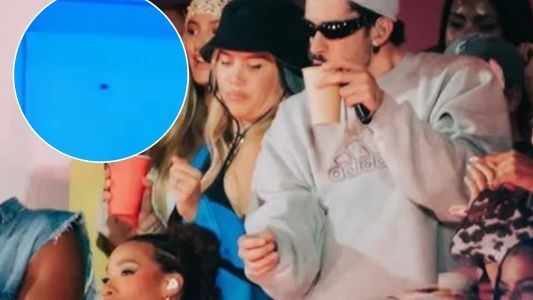 Una cucaracha se coló en "La Casita" de Bad Bunny en Australia y se robó el protagonismo del show