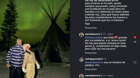 Los fuertes cruces de María Becerra con internautas que la cuestionaron por vacacionar en el exterior