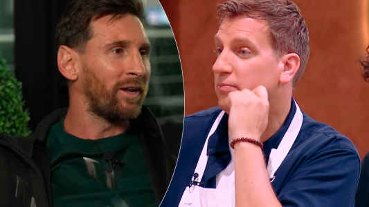 Lionel Messi mira Masterchef Celebrity: los secretos de Maxi López con él