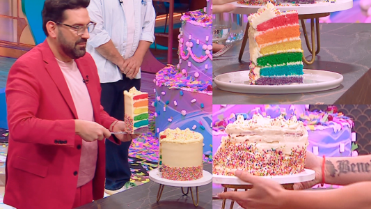 Así fueron las réplicas de la torta arcoíris de Betular: el verdadero "lo que pedís/lo que te llega"