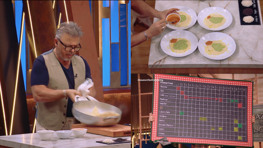 Donato de Santis enseñó a hacer un risotto perfecto en Masterchef Celebrity