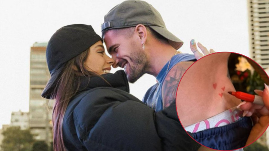 ¿Anuncio encubierto? El tierno detalle en la piel de De Paul que encendió las alarmas de embarazo