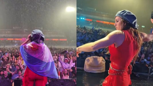 Soledad cantó bajo la lluvia en el festival de Jesús María