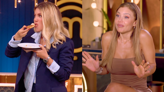 Wanda Nara dejó en shock a los chefs al sumarse como "cuarto jurado" con el postre de Evangelina Anderson