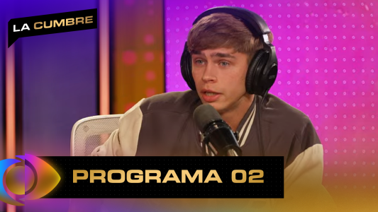 Tomy Riguera en "La Cumbre" con Santiago del Moro