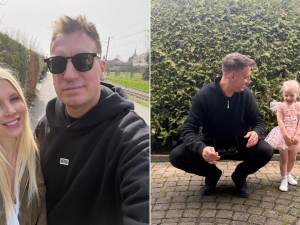 Maxi López y Daniela Christiansson vivieron un fin de semana de lujo en Suiza