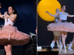 Rosalía sorprendió con un número de ballet en el inicio de su "Lux Tour"