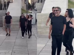 Sofía Gala acompañó a Fito Páez en su multitudinario show gratuito en Rosario