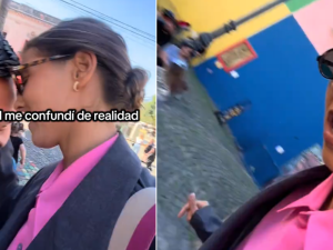 Se acercó a darle un beso a "la estatua" de Messi en Caminito y se llevó el susto de su vida: "No sé si ir a terapia"