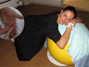 Las fotos inéditas y más dulces del parto de Oriana Sabatini junto a Paulo Dybala