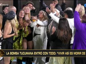 Gladys La Bomba Tucumana entró a la casa de Gran Hermano Generación Dorada con una promesa y show en vivo