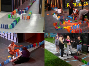 Prueba complicadísima en Gran Hermano 2026: armar el dominó gigante o pasar hambre una semana más