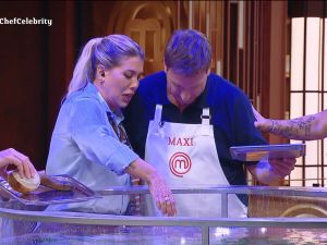 Chicanas y apuesta en vivo: Wanda Nara y Maxi López protagonizaron un picante cruce en Masterchef Celebrity