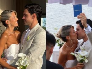 Cande Ruggeri y Nicolás Maccari se casaron: las exclusivas fotos de la gran boda a orillas del río