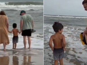 Lizy Tagliani llevó a su hijo Tati a conocer el mar: "Nos trajiste una nueva vida"