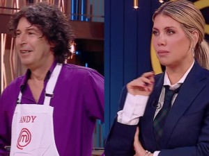 Wanda Nara le pidió un beso a Andy Chango, pero él redobló la apuesta: "Apagan la luz y voy con todo"