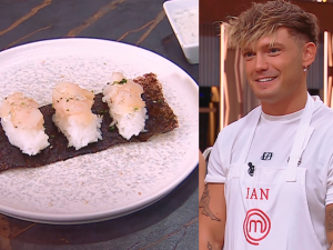 ¿Chapa de finalista? Ian Lucas hizo sushi por por primera vez en Masterchef Celebrity