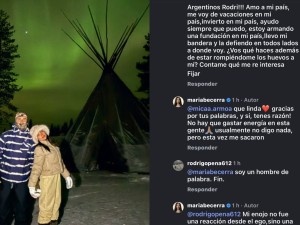 Los fuertes cruces de María Becerra con internautas que la cuestionaron por vacacionar en el exterior