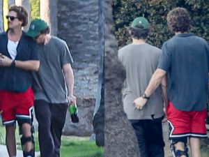 Cada vez más juntos: el paseo de Pedro Pascal y Rafael Olarra por Beverly Hills