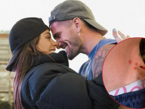 ¿Anuncio encubierto? El tierno detalle en la piel de De Paul que encendió las alarmas de embarazo