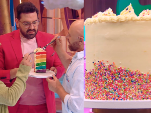 Damián Betular reveló todos los secretos de la torta arcoíris